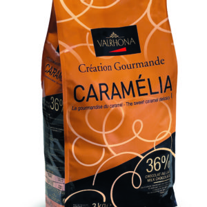 Valrhona Caramelia 36% Milk Chocolate Feves 13-VC7098
