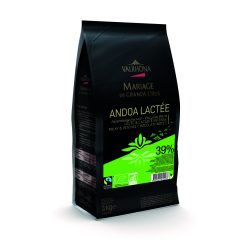 Valrhona “Andoa Lactee” 39% Milk Chocolate Feves   13-VC12514