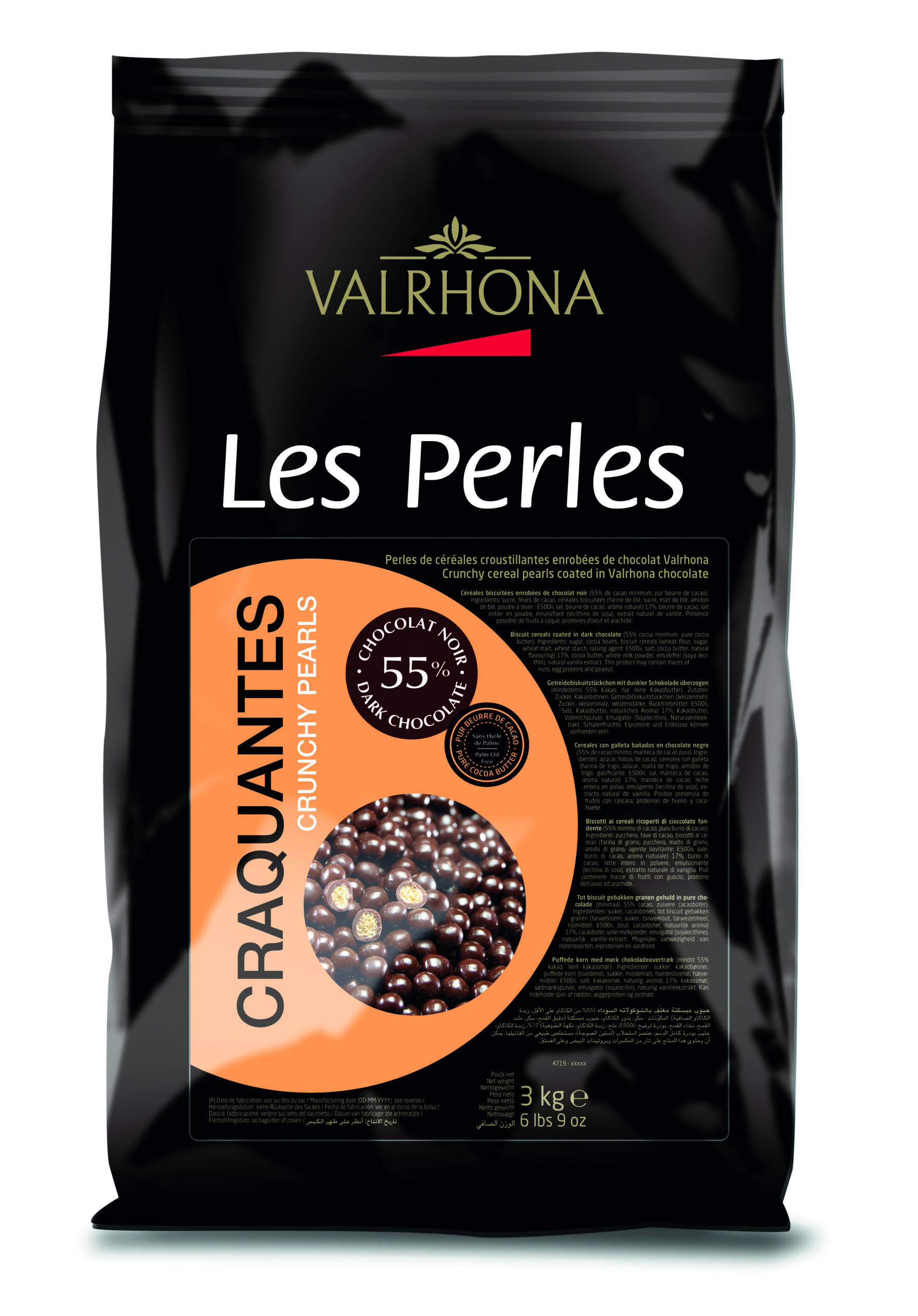 Valrhona Dark Chocolate Crunchy Perles #4719