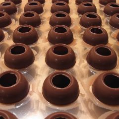 Valrhona Hollow Truffle shells -dark chocolate  #1732