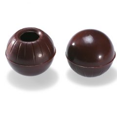 Valrhona Hollow Truffle shells -dark chocolate  #1732